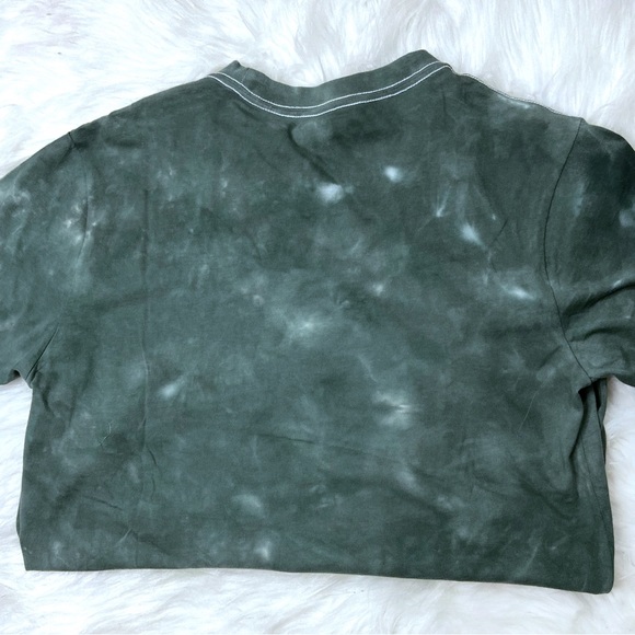 True Religion Mens Buddha Logo Graphic Tee Balsam Green Tie Dye Short Sleeve Tee - Picture 6 of 8